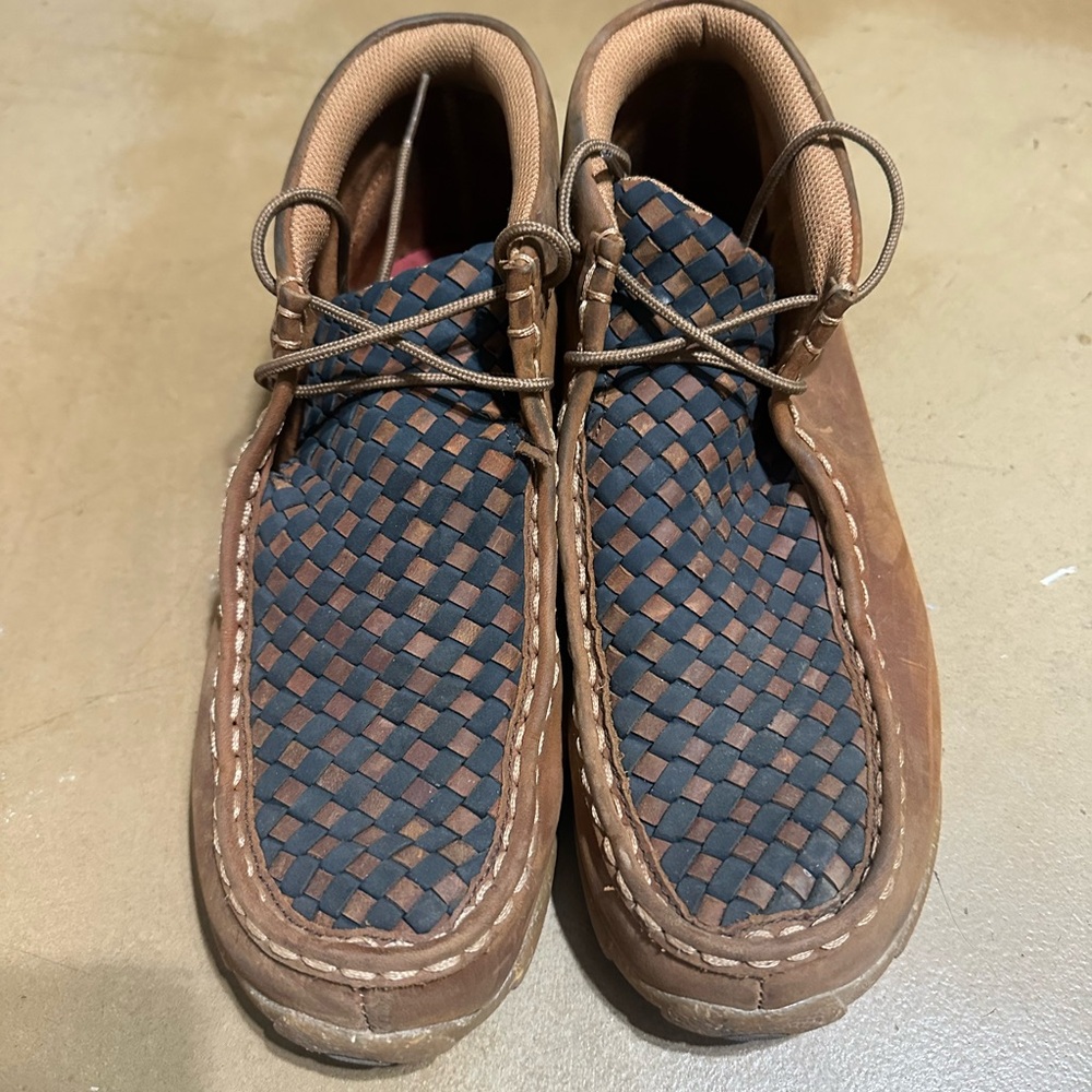 Twisted X Men's Brown and Navy Woven Chukka Boots